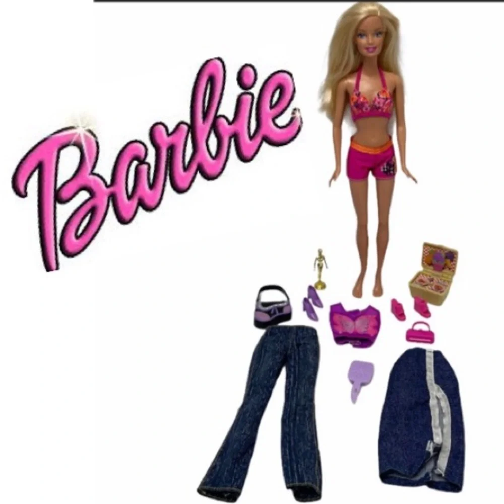 Beach Barbie Doll Bundle Barbie Clothes & Accessories Lot Set